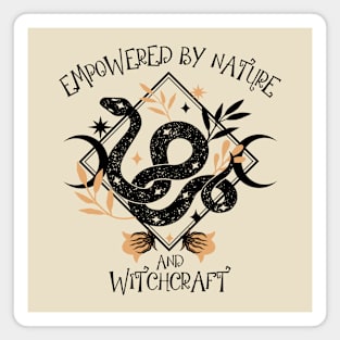 Empowered by nature good vibes witchy fashion. Magnet